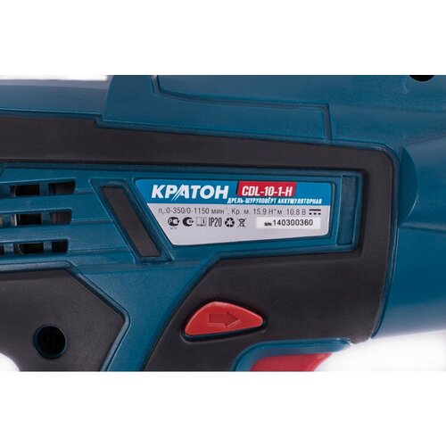 Кратон Дрель-шуруповерт аккумуляторная CDL-10-1-H 3 11 01 050 3 11 01 050 4772₽