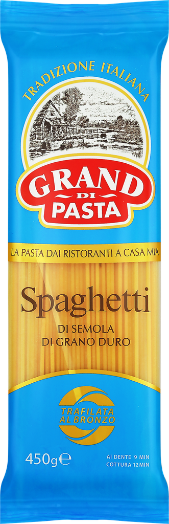 Макароны GRAND DI PASTA Спагетти, 450г