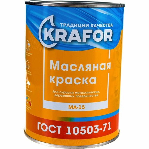 Краска KRAFOR 14 26369 краска в д латексная интер влагостойкая 14 кг 1 krafor желт