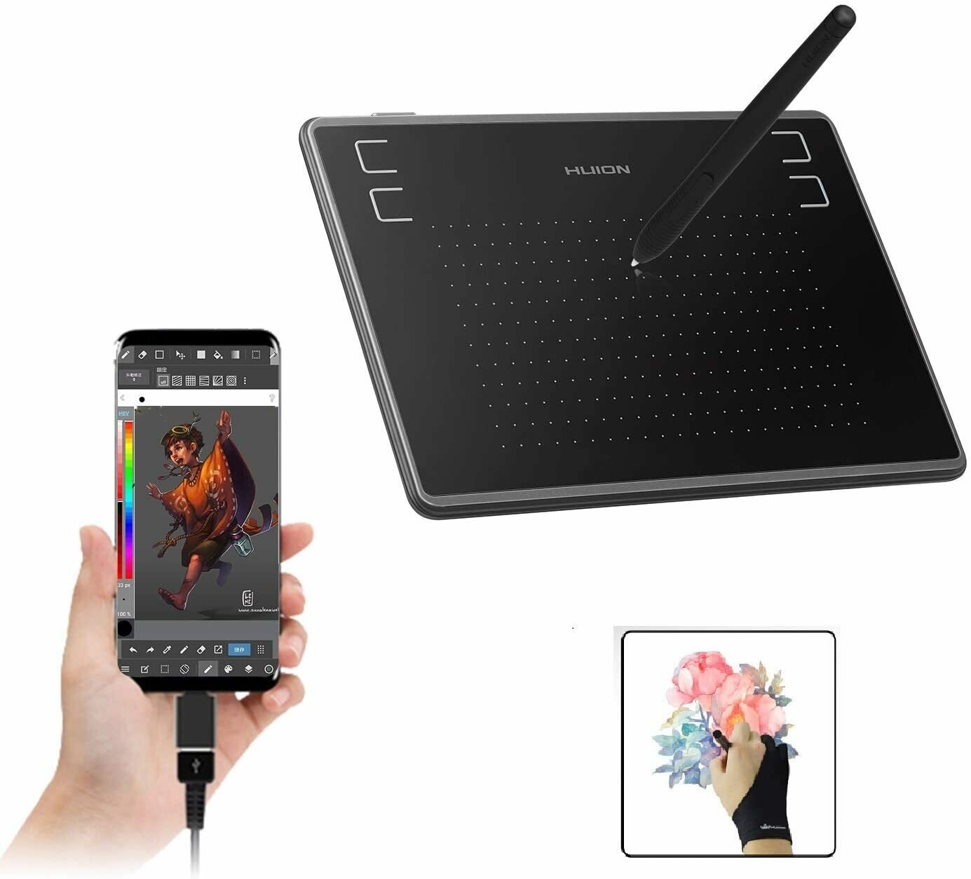 Графический планшет HUION Inspiroy H430P