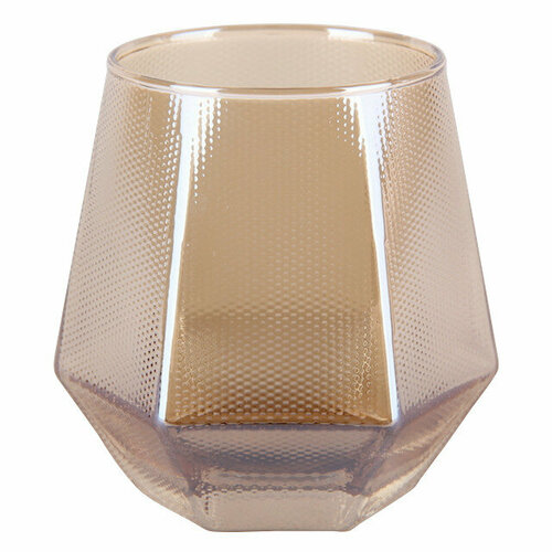 Стакан emboss amber 340мл низкий стекло золотой 699₽