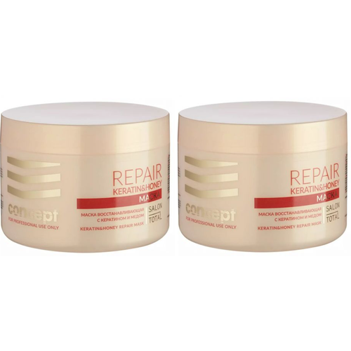 Маска для волос Concept Salon Total Интенсивное восстановление KeratinHoney Repai 500 мл 2 шт 2467₽