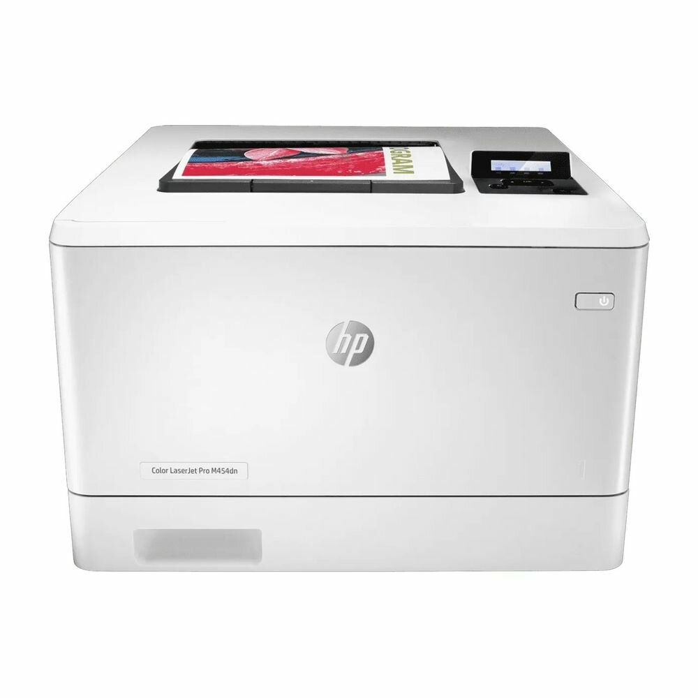 HP Принтер HP Color LaserJet Pro M454dn (Принтер лазерный цветной, A4,600x600dpi, (27)стр/мин, ImageREt3600, 128Mb, Duplex, 2 trays 50+250, USB/ GigEth, ePrint, AirPrint, PS3), (996106) M454dn