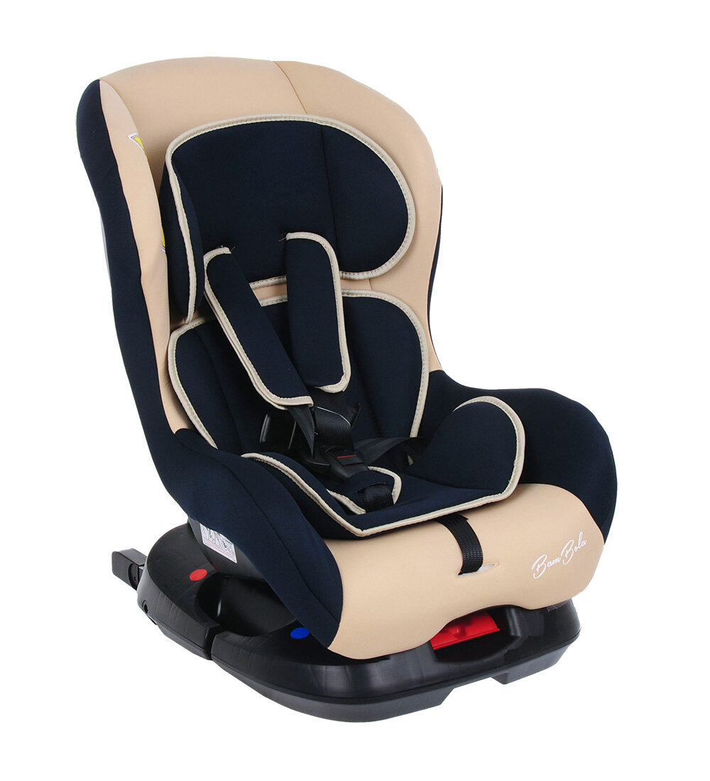 Детское автокресло BamBola Bambino Isofix Dark-Blue-Beige (от рождения до 105 см)