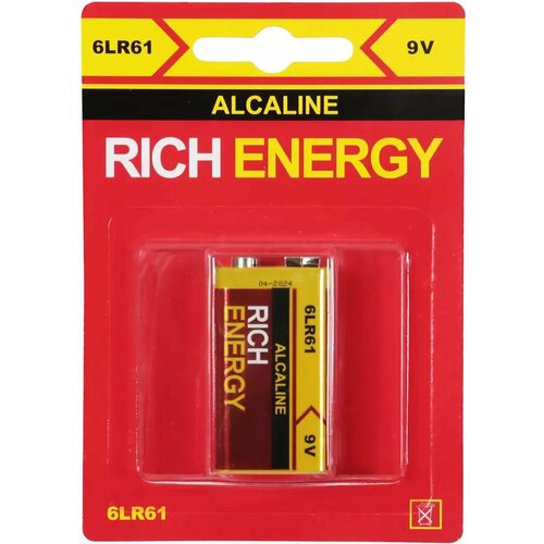 Батарейка 9V Alkaline 6LR61 (крона) батарейка алкалиновая 9v крона 6lr61 pkcell