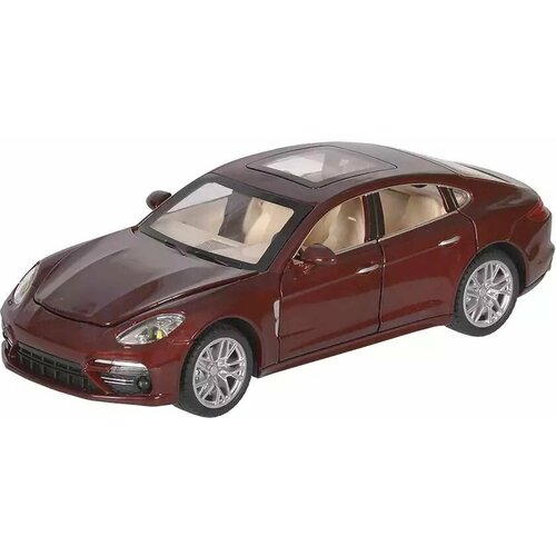 Модель машины Porsche Panamera 1:24 (18,5см) свет, звук, Инерционный механизм 33603 металлическая инерционная машинка porsche panamera порш панамера масштаб 1 24 открываются двери капот багажник свет фар звук мотора