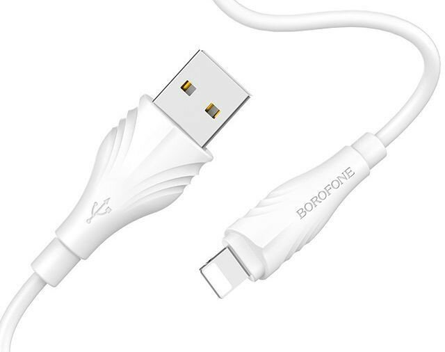 Кабель 8 Pin (BOROFONE (6931474700421) BX18 USB-Lightning 8 Pin 2. A 1M - белый)