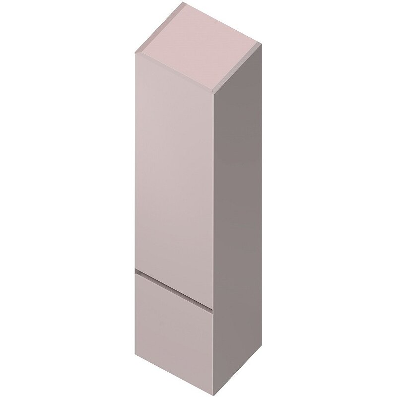 фото Шкаф пенал Kerama Marazzi Cubo 35 L CU.165lh\MAL подвесной мальва матовая