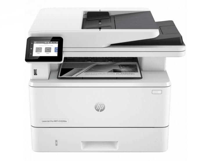 МФУ лазерный HP LaserJet Pro 4103fdw ч/б, A4 (2Z629A)