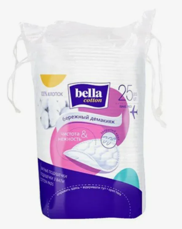 Ватные диски Bella cotton, 25 шт