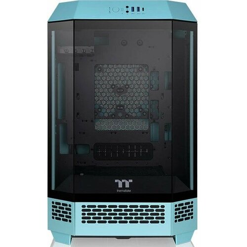 Корпус Thermaltake The Tower 300 Turquoise без БП mATX 11x120mm 5x140mm 2xUSB3.0 1xUSB3.1 audio bott PSU