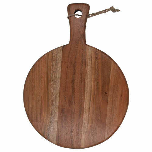 Доска разделочная из дерева акации круглая Borghouse, диаметром 28 см