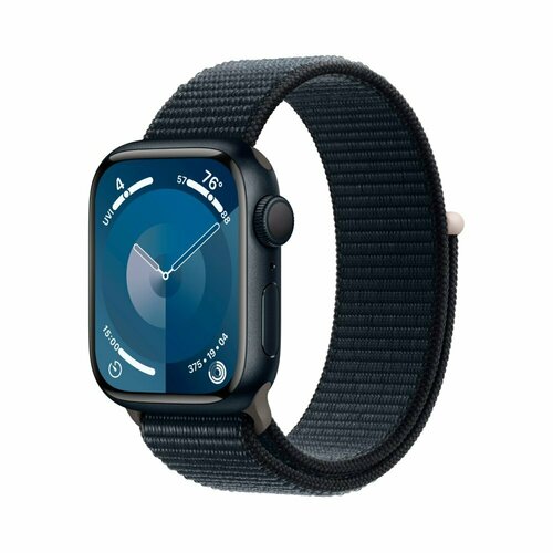 Часы Apple Watch Series 9 GPS 45mm Midnight Aluminum Case with Midnight Sport Loop 4237000₽