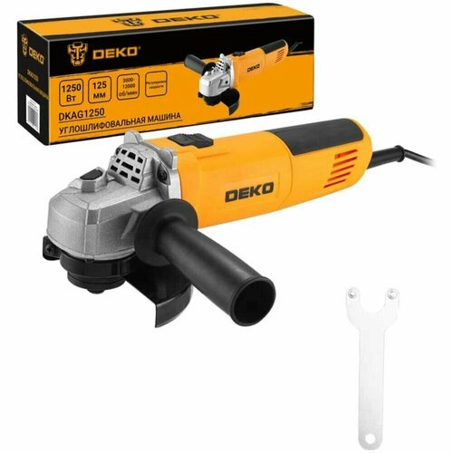 Шлифмашина угловая DEKO DKAG1250 125мм 1250 Вт 3990₽