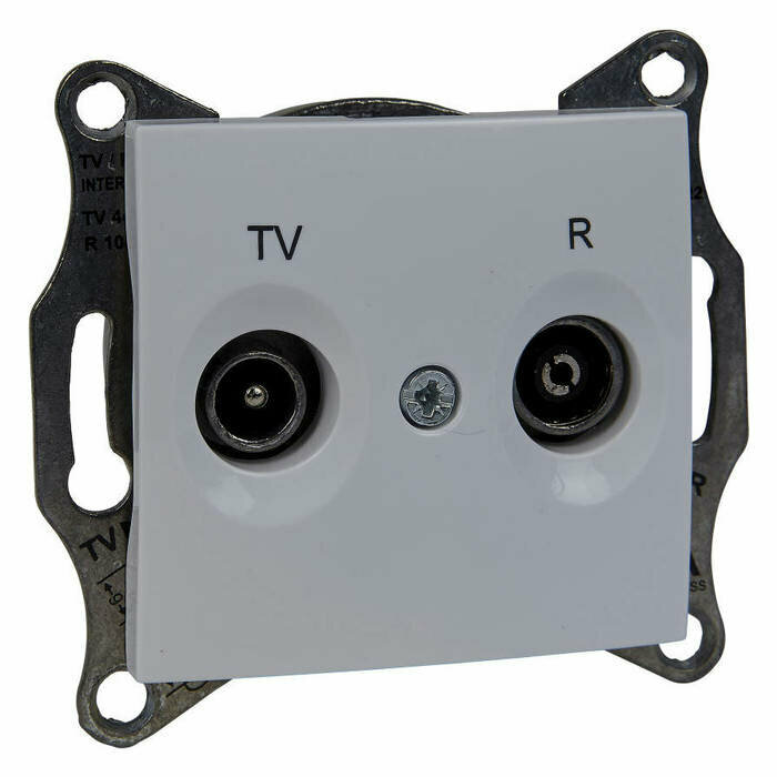 Sedna SDN3301621 Розетка телевизионная (TV+Radio, под рамку, скрытая установка, белая) Schneider Electric - фото №2