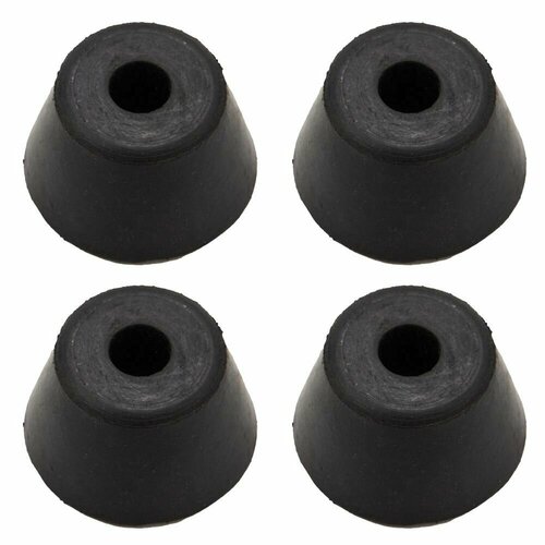 Ножка резиновая KOFREX, нескользящая 30 х 20 мм (комплект 4 шт). Фурнитура для мебели, ящиков, кофров, кейсов, сундуков