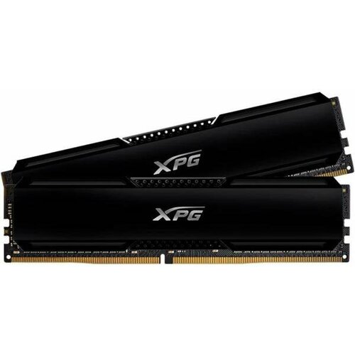 Оперативная память для компьютера 64Gb (2x32Gb) PC4-25600 3200MHz DDR4 DIMM Unbuffered CL16 A-Data XPG Gammix D20 AX4U320032G16A-DCBK20 модуль памяти apacer ddr4 3600 16gb dimm nox black gaming memory ah4u16g36c25ymbaa 1 non ecc cl18 1 35v intel xmp 2 0 heat sink rtl