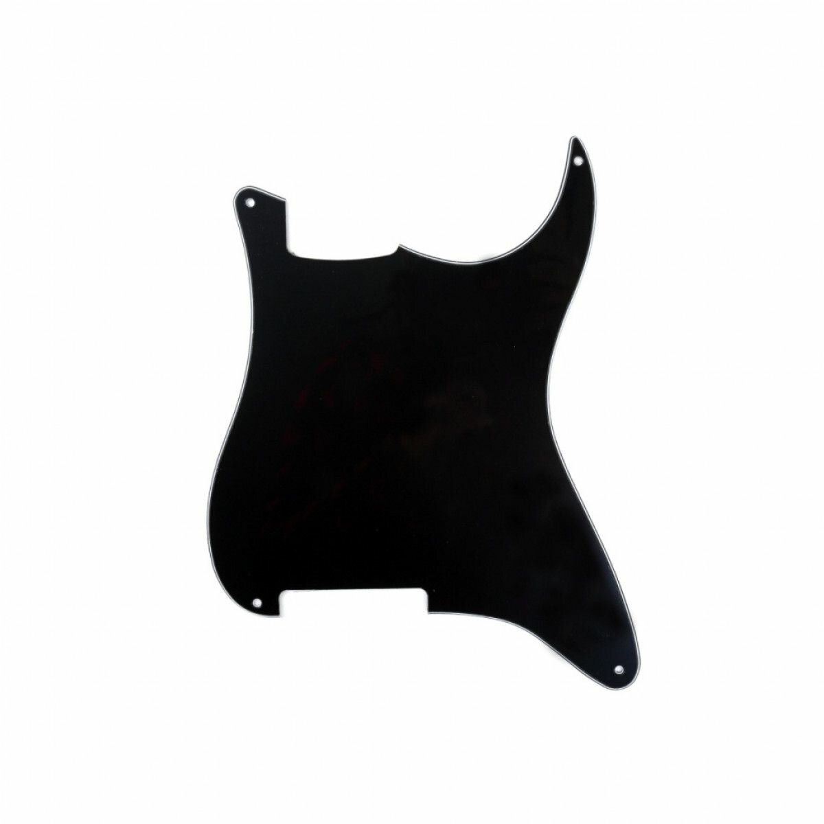 Панель (pickguard) Musiclily, заготовка для стратокастера, трехслойная, черная (MX0751)