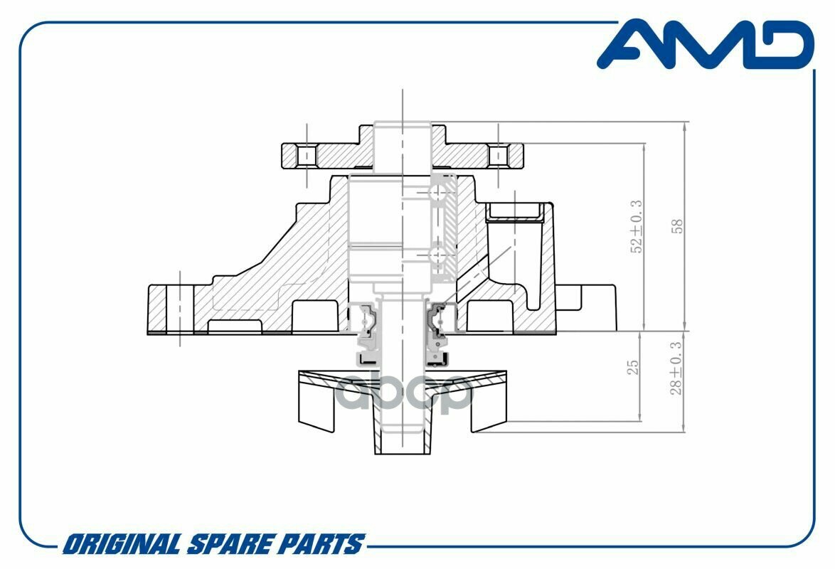 Помпа Водяная AMD арт. AMDPW112