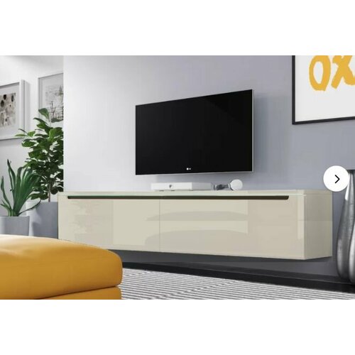 Тумба под телевизор слоновая кость глянцевая МДФ 15790₽