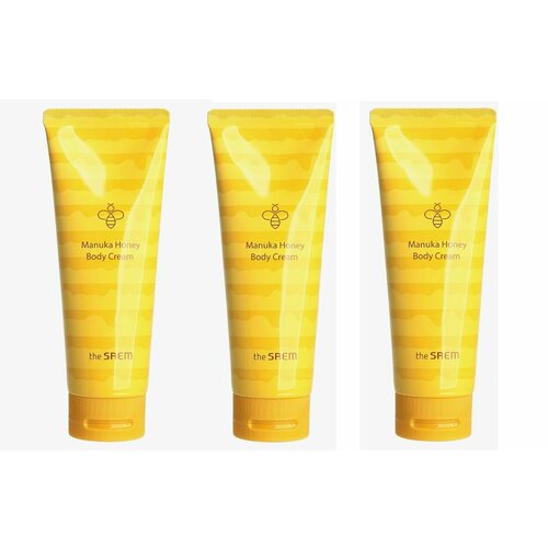 THE SAEM Крем для тела с экстрактом меда Care plus Manuka Honey Body Cream, 230мл - 3 штуки