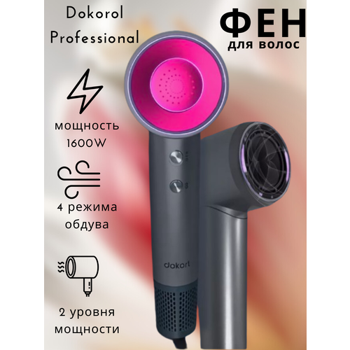 Фен для волос профессиональныйсерый 434200₽