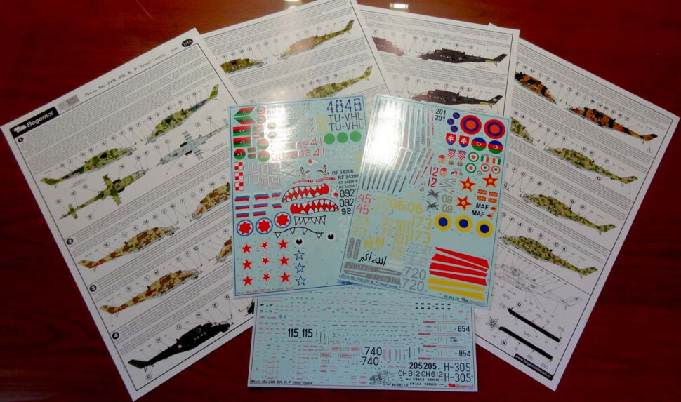 Деколь Миль Ми-24В/ВП, 1/48 — фото 1