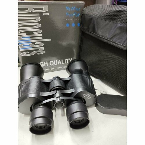 Бинокль Water Proof 70х70 в чехле, мощный, профессиональный, туристический, охотничий, военный, для любителей активного отдыха черный