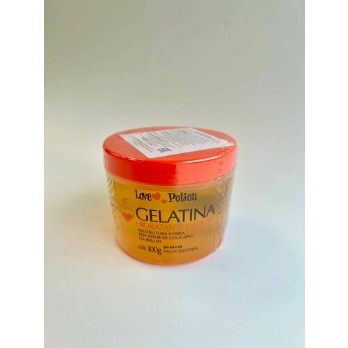 Коллагеновый восполнитель LOVE POTION Gelatina ORANGE 300 ml разрешен беременным и кормящим женщинам. холодный ботокс для волос felps sos для профессионального и домашнего использования 5 шт х10 гр