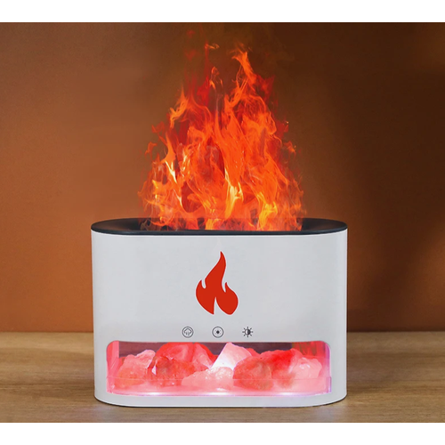 Увлажнитель воздуха камин с подсветкойАромадиффузор с имитацией пламениНочникбелый 1790₽
