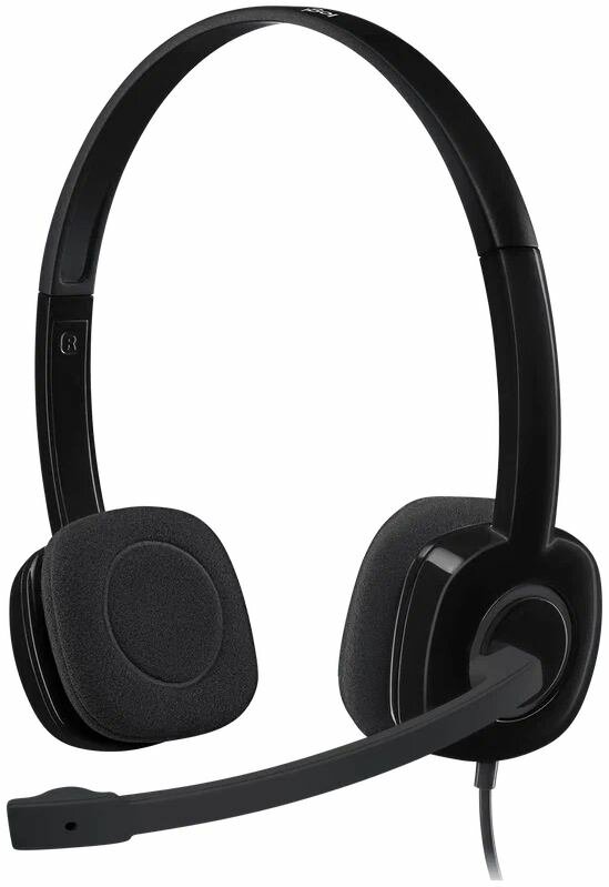 Проводные наушники Logitech Stereo Headset H151, черный
