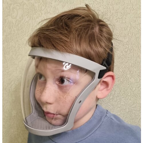 Щиток защитный лицевой прозрачный, слесарная маска, Детская защитный экран для лица 1шт