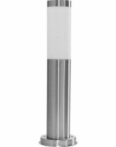 Feron светильник садово-парковый DH022-450, E27, 18 Вт, цвет арматуры: серебристый, цвет плафона белый