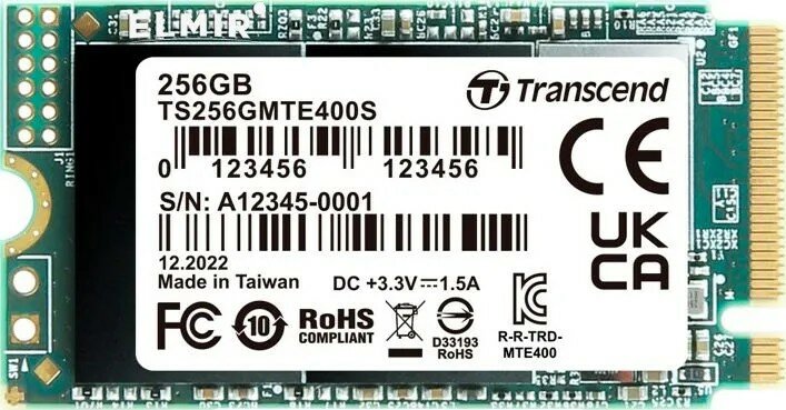 TS256GMTE400S, Transcend SSD MTE400S, Твердотельный накопитель