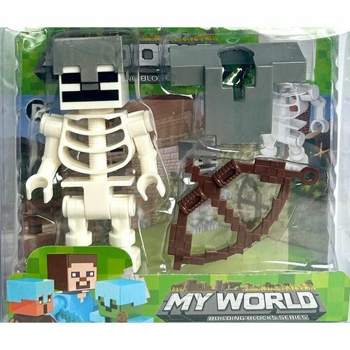 12D Конструктор minifigures Minecraft, фигурка Майнкрафт 8 см. 1796 конструктор minifigures minecraft минифигурки майнкрафт 8 шт