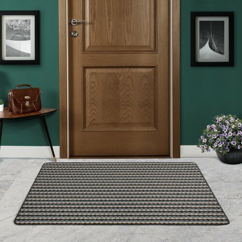 Коврик декоративный полипропилен Bendigo 67х100 см цвет серый 2550₽