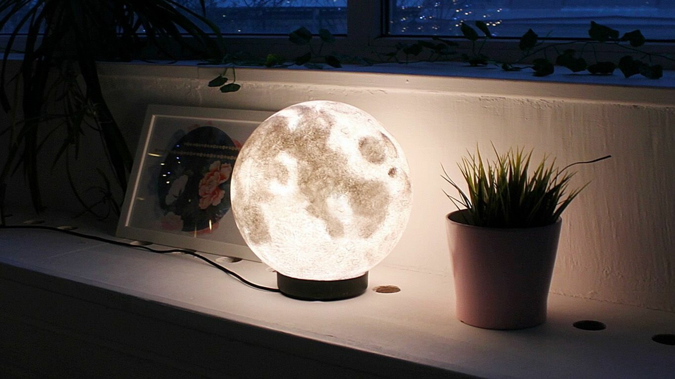 Светильник ночник Луна, 25 см