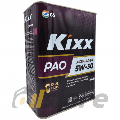 Моторное масло Kixx PAO А3/В4 5W-30, 4л