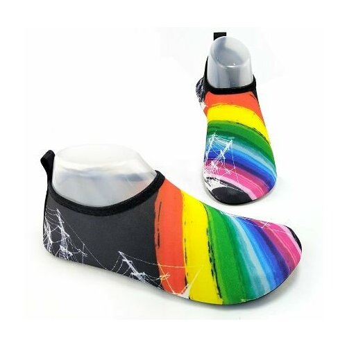 Тапочки для плавания и пляжа, аквашузы унисекс с резиновой подошвой