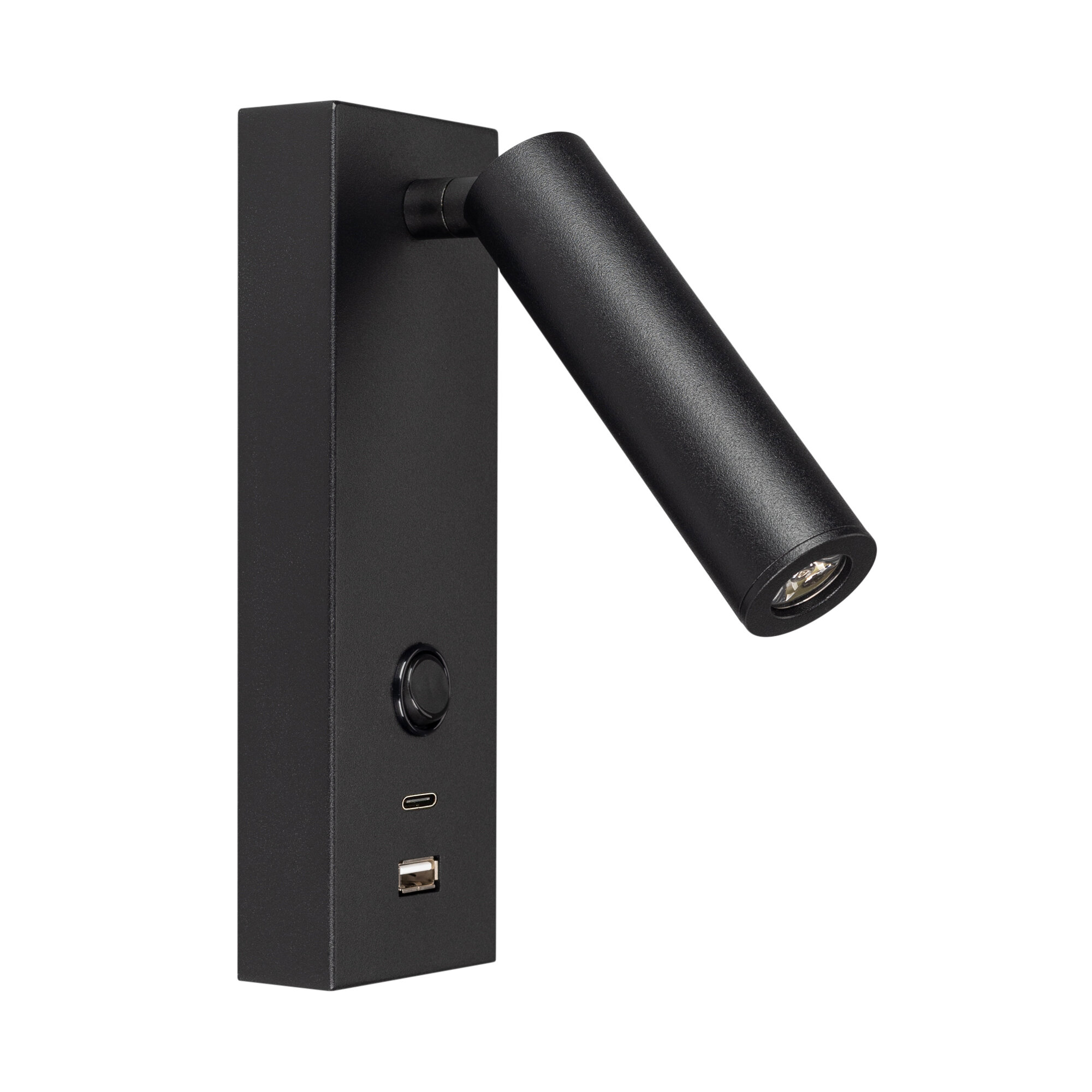 029629(1) Светильник SP-BED-CHARGE-S60x125-3W Warm3000 (BK, 20 deg, 230V, USB-A, USB-C) (Arlight, IP20 Металл)