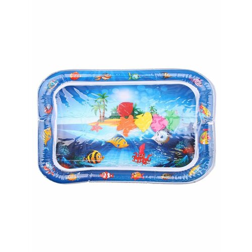 Матрасик надувной для купания Осьминог Maksi-junior синий красочный надувной водный ролик 90x60 см поплавок гигантский рулон для детей игрушки для бассейна строительная игрушка