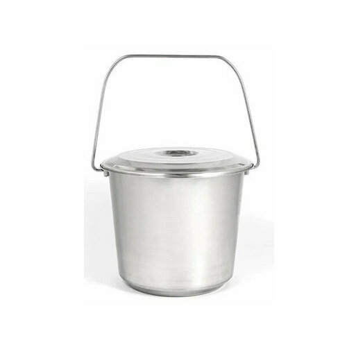 Ведро ТМ Appetite HE6297-10 нержавеющая сталь с крышкой 10л 1660₽