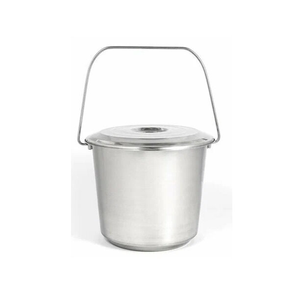 фото Ведро ТМ Appetite HE6297-10 нержавеющая сталь с крышкой 10л
