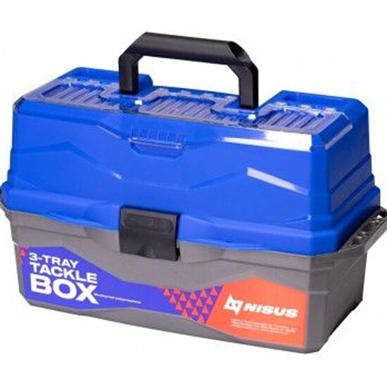 Ящик для снастей Helios Tackle Box трехполочный NISUS синий