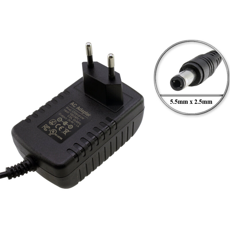 фото Зарядное устройство 29.4V, 1A, 5.5mm x 2.5mm (HLT-180-2941000, CP2910, CP2910FVW), встр. вилка, электросамоката Hiper Slim VX560, VX581, VX660, VX880, Hiper Stark DX650