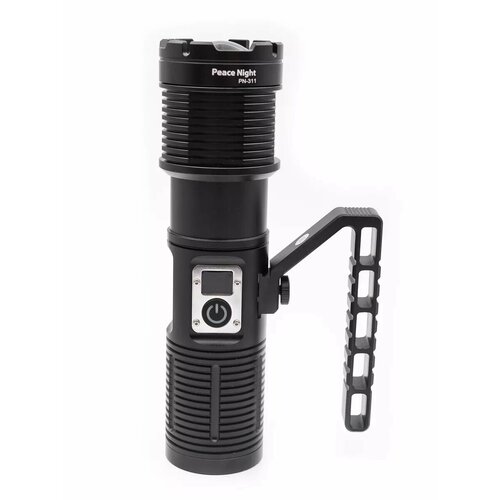 Фонарик прожекторный мощный , двусторонний с 11-ю режимами