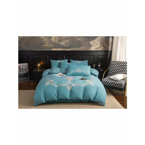 Постельное белье Евро с вышивкой