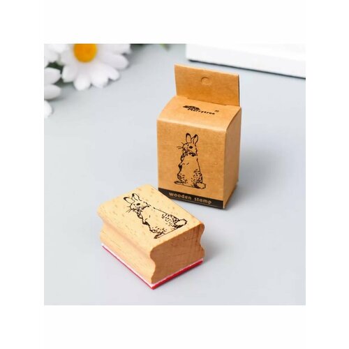 Печать дерево Заяц 4х3х24 см 808₽