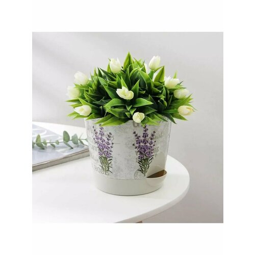 Горшок для цветов с прикорневым поливом Ника Деко Лаванда 637₽
