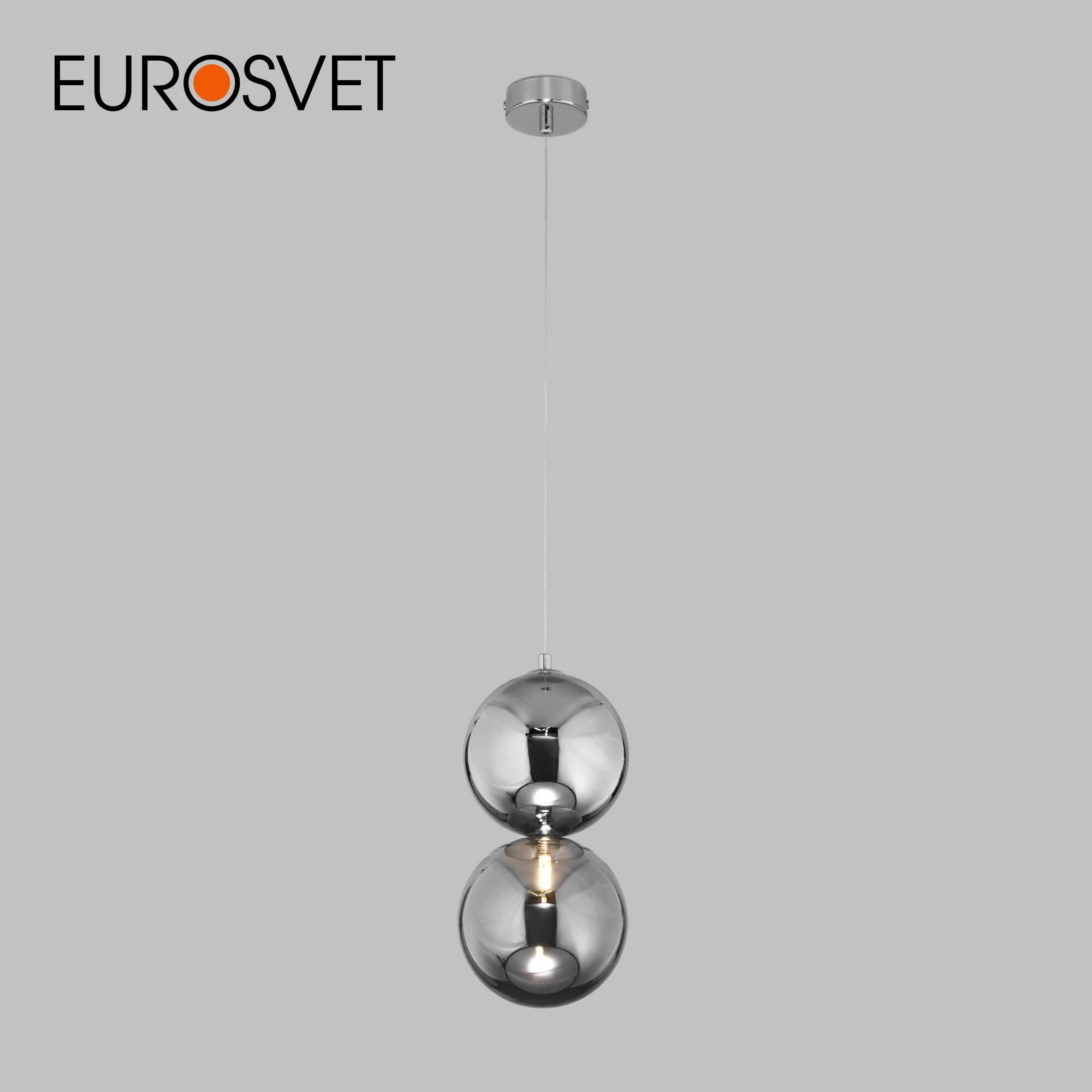 Подвесной светильник Eurosvet Selisa 50092/1, G4, цвет хром / дымчатый